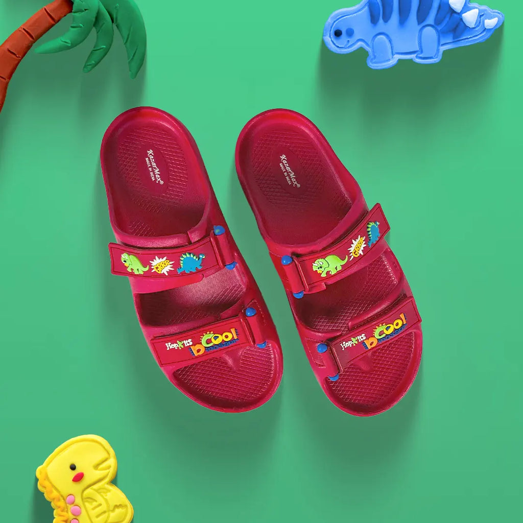 Evolve- Boys Red Dino Water Proof Sandal - Hopits