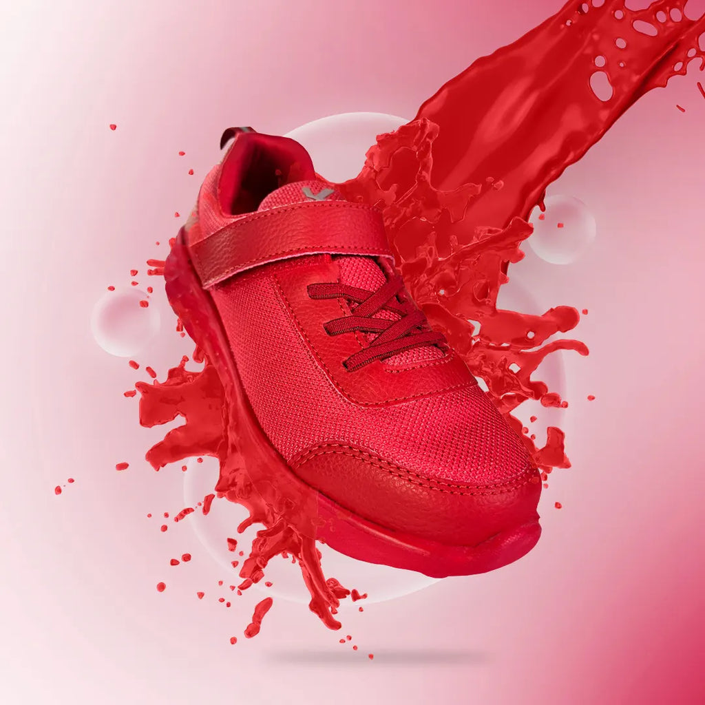 Surge- Red Monotone - Sports shoes for boys and girls - Hopits