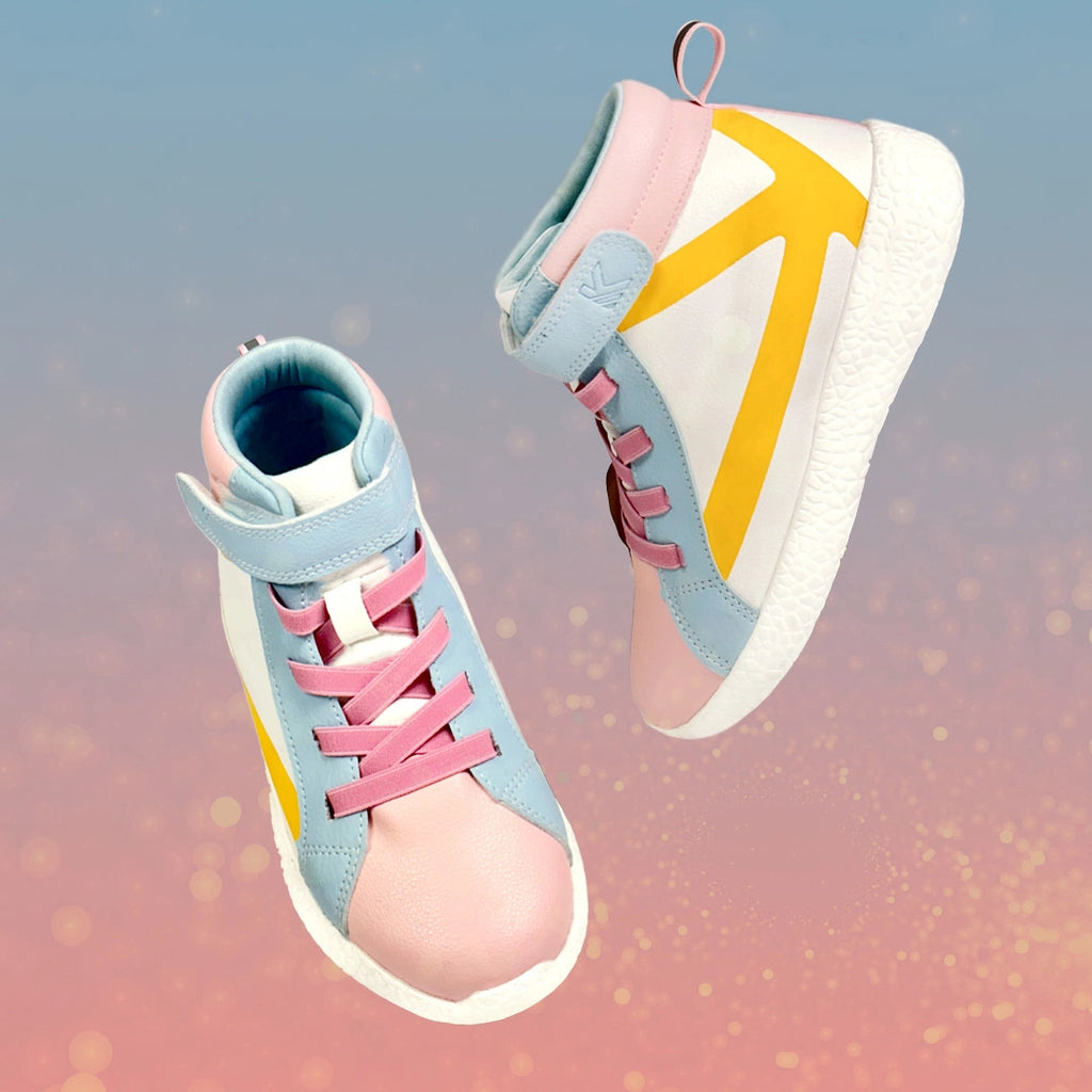 Rise - White Peach High Top Sneakers