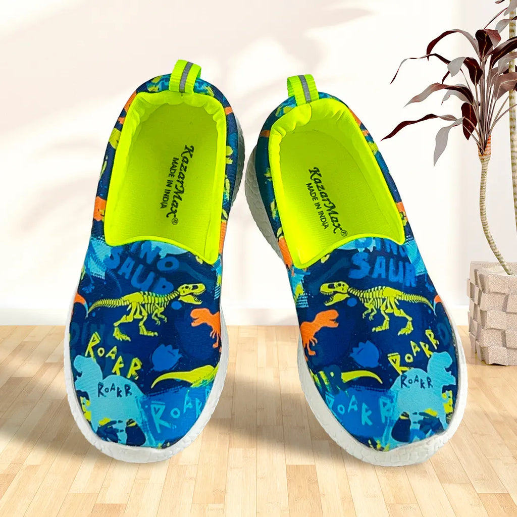 Explorer - Neon Dino Loafers